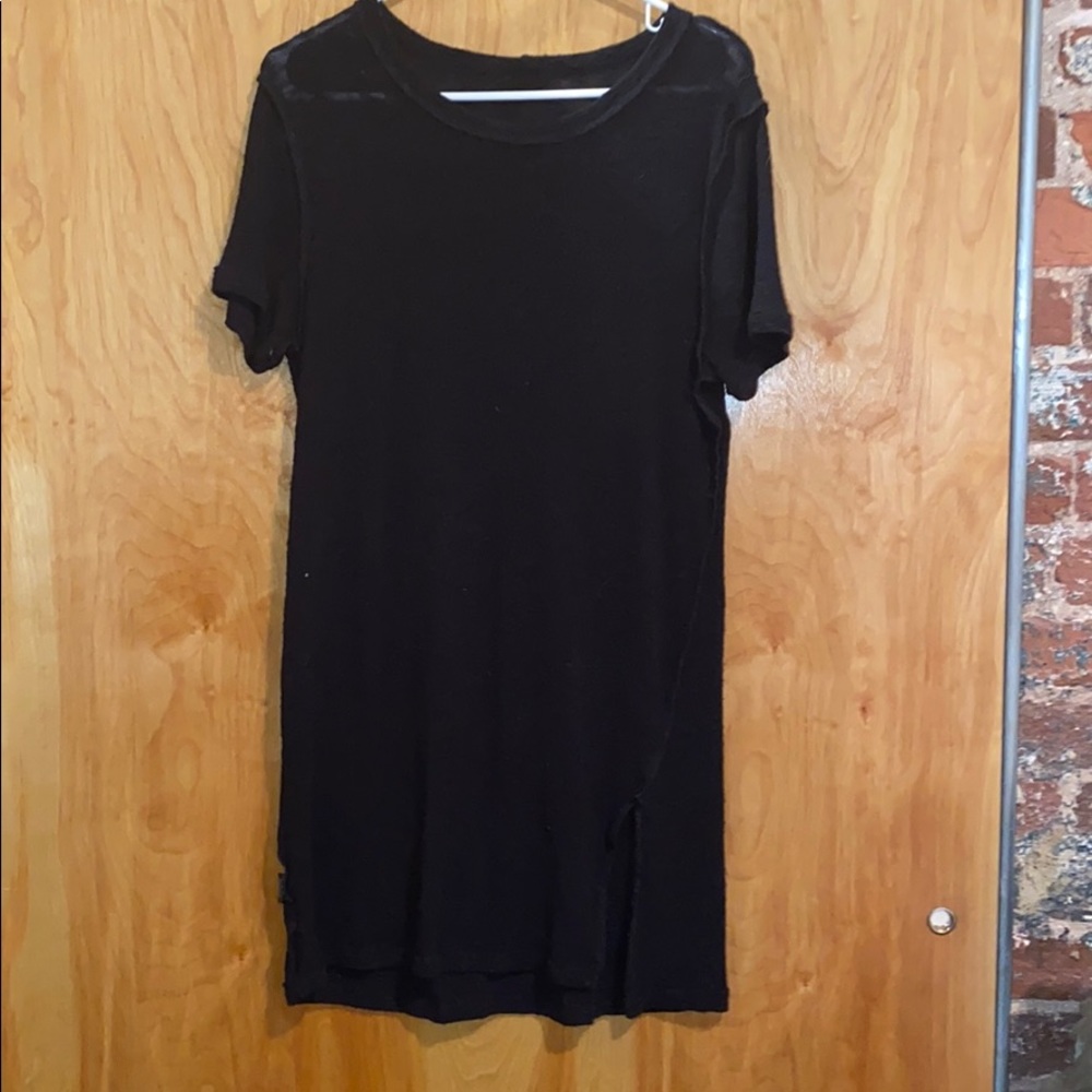 Oliviaceous Mini T-shirt dress with slit